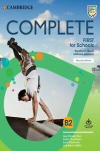 Complete First for Schools 2nd. Edition  Student´s Book wok